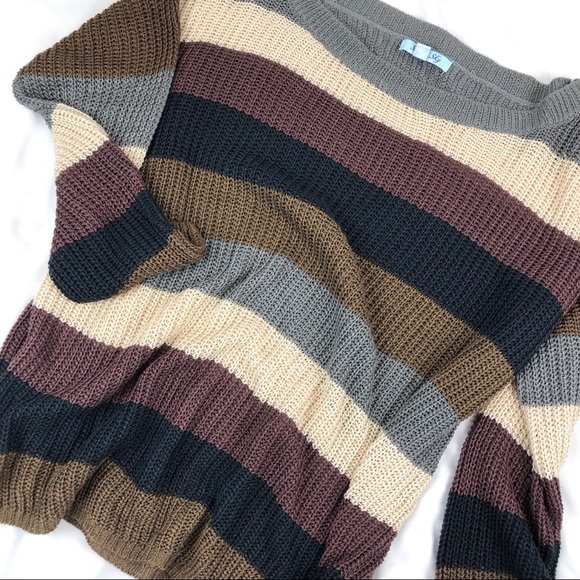 She and Sky Sweaters - She and Sky oversized knit cozy sweater S/M